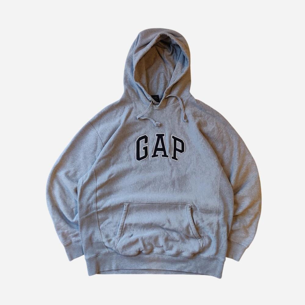 Vintage Gap Gray Spellout Hoodie